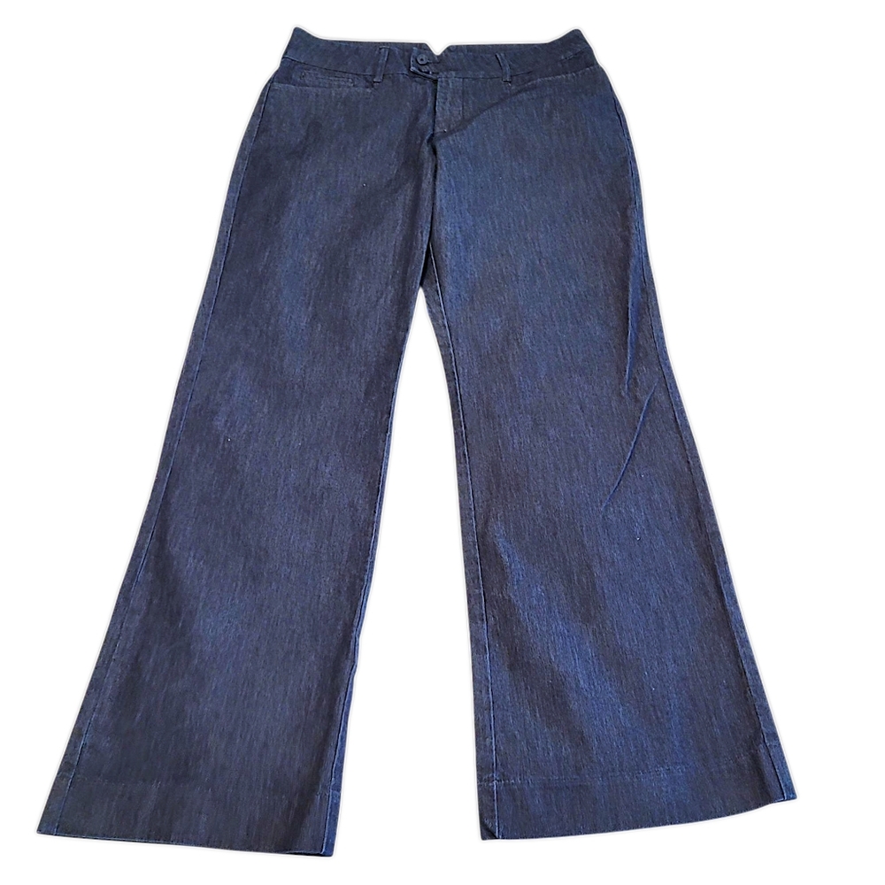 RIDERS BY LEE WOMENS SIZE 10 MEDIUM DARK WASH WIDE LEG JEANS